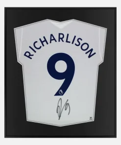 Framed Richarlison Signed Shirt, Tottenham Hotspur Home [Lite]