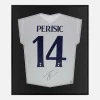 Framed Perisic Signed Tottenham Hotspur Shirt Home [Lite]