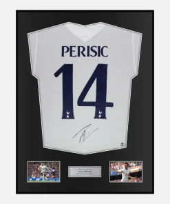 Framed Ivan Perisic Signed Tottenham Hotspur Shirt Home [Classic]