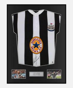 Framed Alan Shearer Signed Newcastle United Shirt 1995-97 Front [Classic]