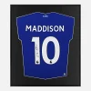 Framed Maddison Signed Shirt, Leicester City Home [Lite]