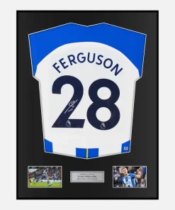 Framed Evan Ferguson Signed Brighton Shirt Home 2022-23 [Classic]