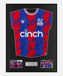 Framed Squad Signed Crystal Palace Shirt 2022-23 Home [Classic]