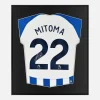 Framed Kaoru Mitoma Signed Shirt, Brighton & Hove Albion Home [Lite]