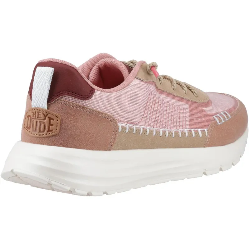 HEYDUDE Sirocco Alta Boho Trainer Rose Pink - Image 2