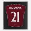 Framed Ogbonna Signed West Ham Shirt, Fan Kit Home [Lite]
