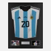 Framed Mac Allister Signed Argentina Shirt 2022 World Cup Winners [Classic]