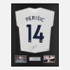 Framed Ivan Perisic Signed Tottenham Hotspur Shirt 2021-22 Home [Classic]