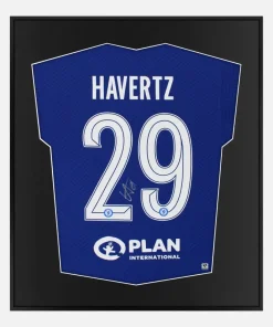 Framed Havertz Signed Shirt, Chelsea Champions League Final [Lite]