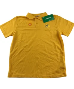Sandaig Primary yellow short sleeve polo shirt