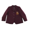 Castleton Primary School burgundy Blazer Girl Style wool-mix