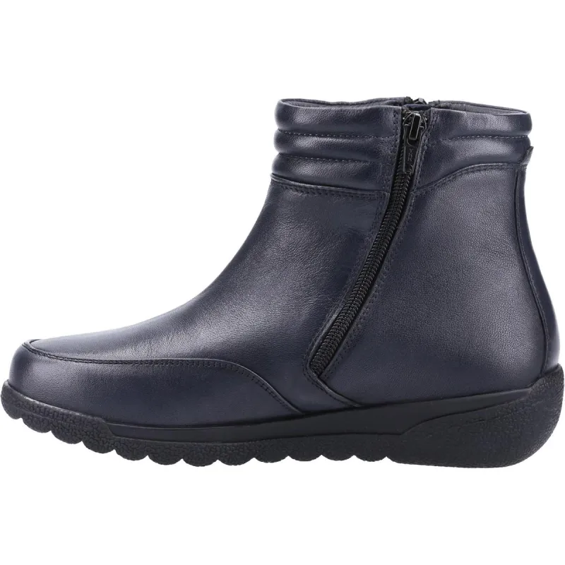 Fleet & Foster Morocco Twin Zip Ankle Boot Navy - Image 3