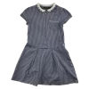 Navy gingham with zipper school summer dress