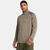 UA Tech™ ½ Zip Long Sleeve M Taupe Dusk