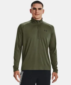 UA Tech™ ½ Zip Long Sleeve M Marine OD Green