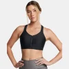 UA Infinity High Zip 2.0 Bra Black