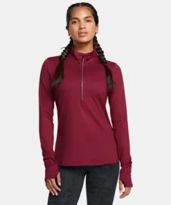 UA Launch Pro Half Zip W Cardinal