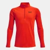 UA Tech 2.0 1/2 Zip Top Y Racer Red