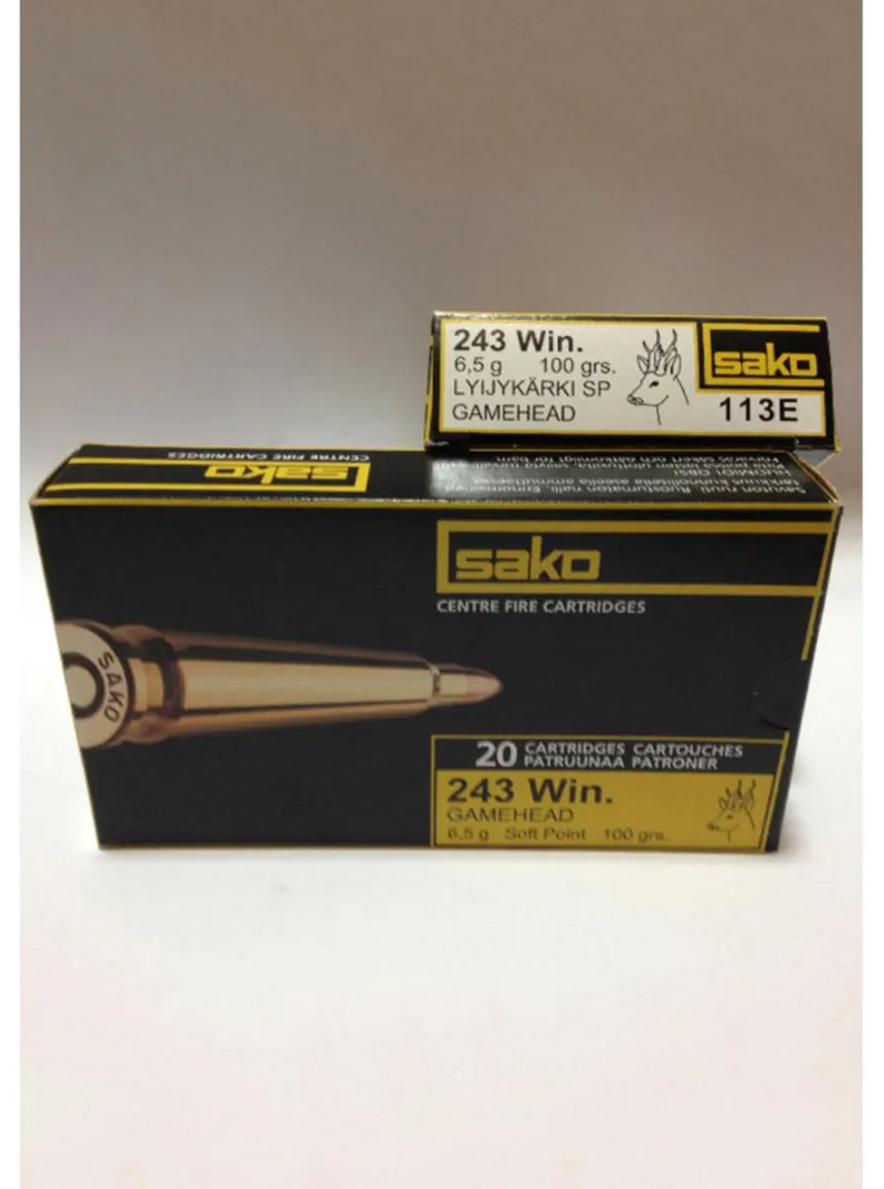 SAKO .243 100gr Soft Point 113E (20pk)
