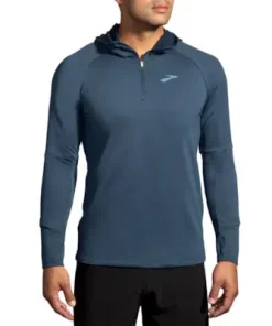 Brooks Notch Thermal Hoodie 2.0 M Blue Slate