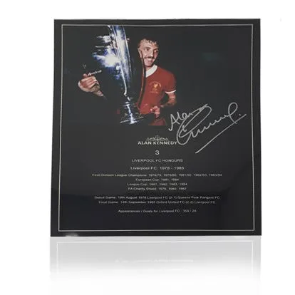 Alan Kennedy Case Hand Signed 12” x 16” Honours Poster