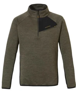 Rovince Pullover Zip Ergoline Fleece - Green