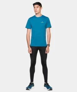 Ronhill Core SS T-Shirt M Deep Teal / Acid