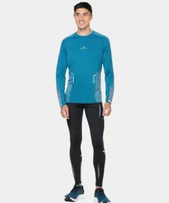 Ronhill Tech Reflect LS T-Shirt M Deep Teal / Reflect