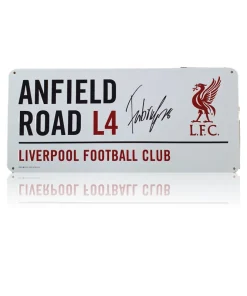 Fabio Carvalho Hand Signed Anfield Road Sign