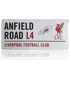 Darwin Nunez Hand Signed Anfield Road Sign