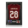 Fabio Carvalho Hand Signed Liverpool 2022-23 Home Shirt in Deluxe Classic Frame