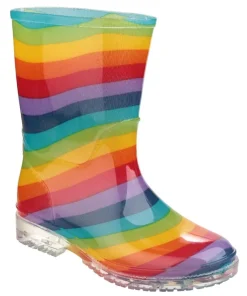 Cotswold PVC Jnr Wellington Rainbow