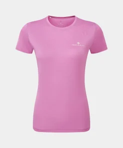 Ronhill Tech Short Sleeve T-Shirt W Pink/Lime
