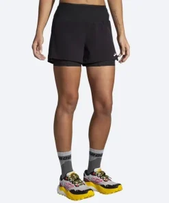 Brooks High Point 3" 2-in-1 Short W Black