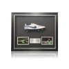 Alisson Becker Hand Signed White/Blue Nike TIEMPO Football Boot In Deluxe Classic Dome Frame