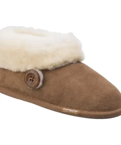 Cotswold Wotton Sheepskin Bootie Chestnut