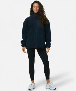 Gym + Coffee Industry Fleece Jacket U Navy