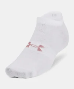 UA Essential No-Show Sock 3pk White