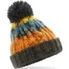 Beechfield Corkscrew Pom Pom Beanie Jnr