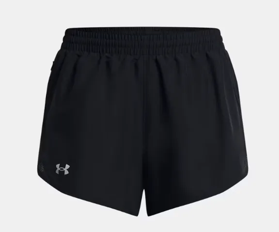 UA Fly-By 3" Shorts W Black - Image 3
