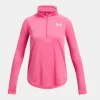 UA Tech™ Graphic ½ Zip Girls' Pink