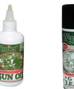 BushWear Napier Gun Cleaner 300ml Spray and Napier Gun Oil 125ml Bundle