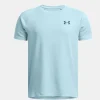 UA Tech Textured SS T-Shirt Youth Stream / Midnight Navy
