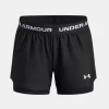 UA Tech™ Play Up Girls' 2-in-1 Shorts Black