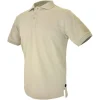 Hazard 4 UNDERVEST PLAIN FRONT BATTLE POLO - TAN