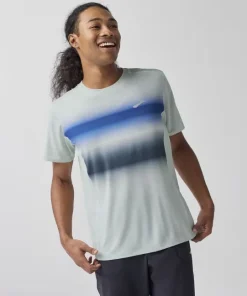 Brooks Atmosphere 3.0 Short Sleeve T-Shirt M White/Shadow Stripe