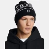 UA Halftime Pom Beanie Black/White
