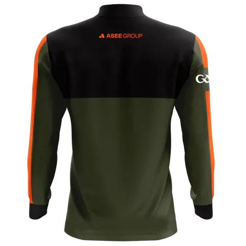 Armagh GAA Edge 1/4 Zip W Olive/Black - Image 2