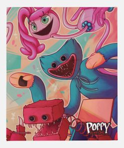 Huggy Wuggy Mommy Long Legs Boxy Boo Blanket