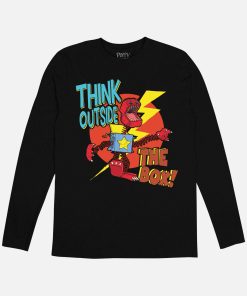 Boxy Boo Think Outside The Box Long Sleeve Tee
